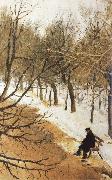 Vasily Surikov Boulevard Zubov in Winter oil